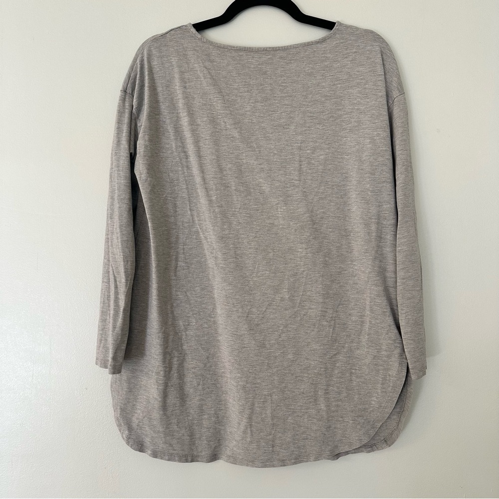 J. Jill Luxe Supima Tunic Shirt Gray Size Small - Picture 6 of 11